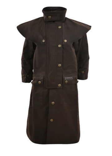 Thomas Cook Youth High Country Oilskin Long Jacket.